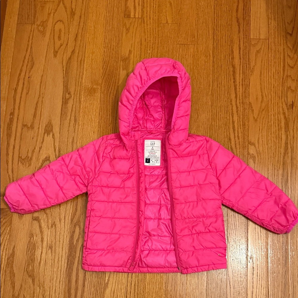 GAP Vibrant Pink Quilted Jacket